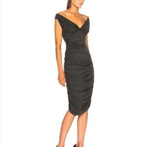 amphora asymmetric midi dress Asymmetric One Shoulder Midi Ray Dress